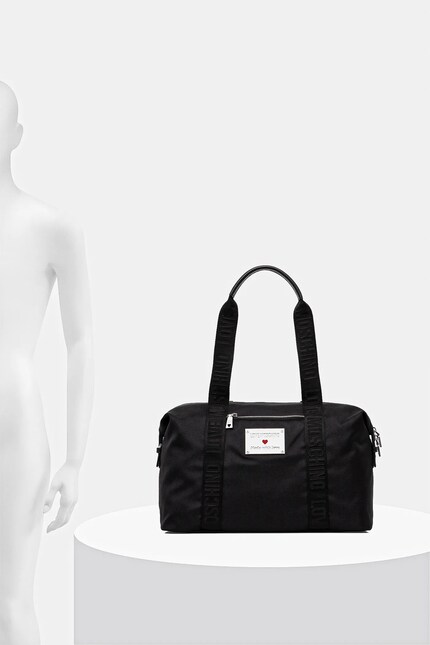 Love Moschino geantă 43 x 33 x 23 cm culoarea negru