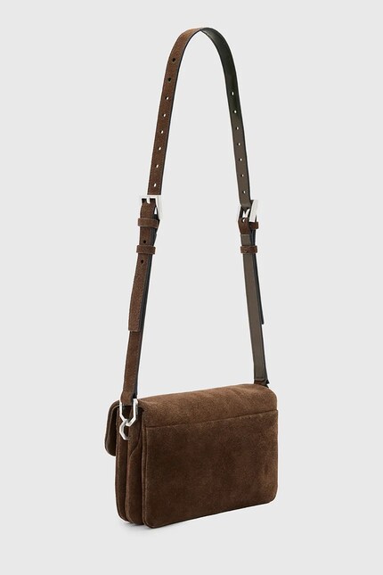 Замшева сумочка AllSaints JUPITER колір коричневий W363XD | ANSWEAR.ua Замшева сумочка AllSaints JUPITER колір коричневий W363XD | ANSWEAR.ua