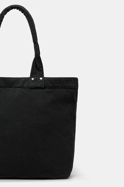 Martine Rose cotton handbag Bondage Tote Bag green color