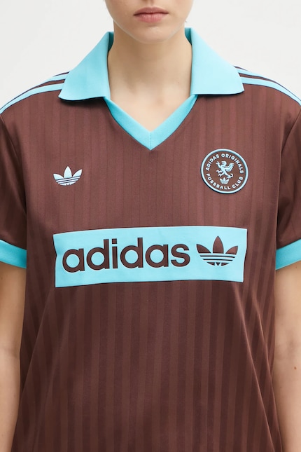 Футболка adidas Originals Football Tee цвет коричневый JY3542 на PRM