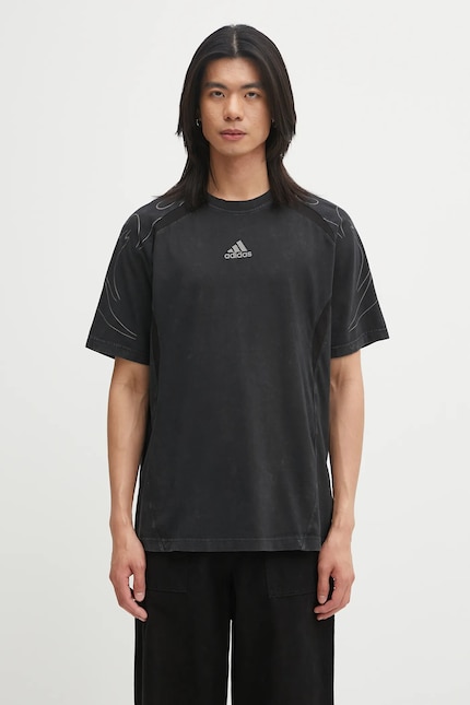 Хлопковая футболка adidas Originals Adilenium Tg Te цвет чёрный с