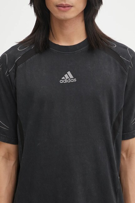 Хлопковая футболка adidas Originals Adilenium Tg Te цвет чёрный с