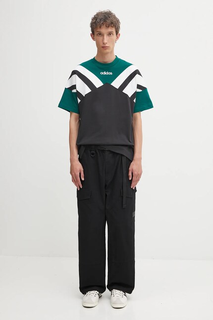 adidas Originals cotton t-shirt Cutline Tee black color patterned
