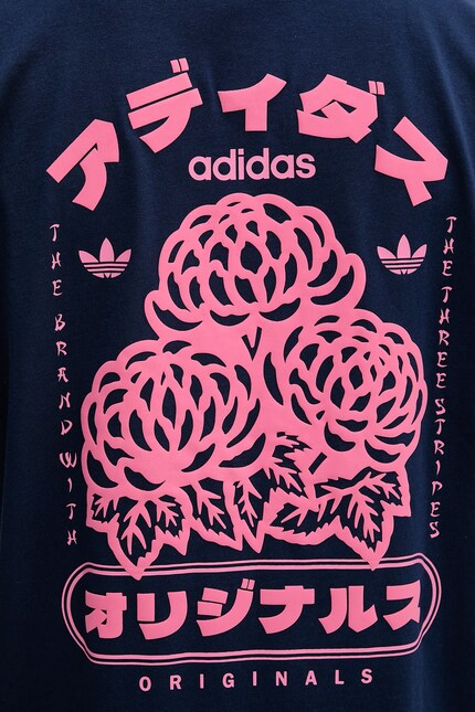 Хлопковая футболка adidas Originals Japan Florals T с принтом