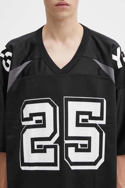 Y-3 t-shirt x Neighborhood Football Jersey black color with a