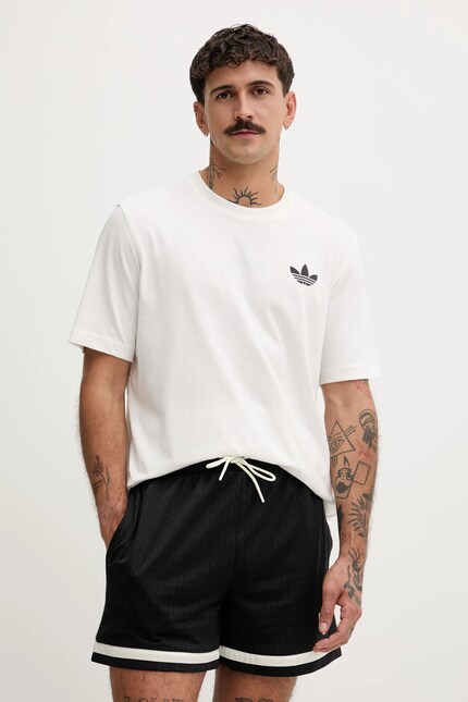 Хлопковая футболка adidas Originals Pizza Box Tee цвет белый с