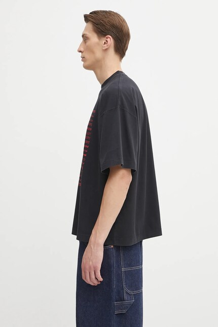 VETEMENTS cotton t-shirt Fuck Regular black color with a print