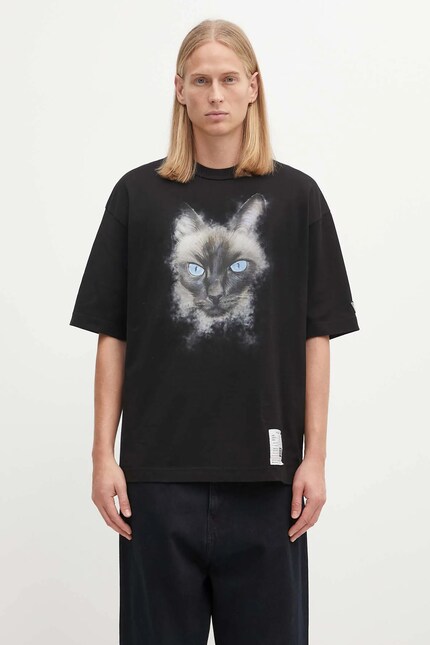 Maison MIHARA YASUHIRO cotton t-shirt CAT PRINTED PRM EU