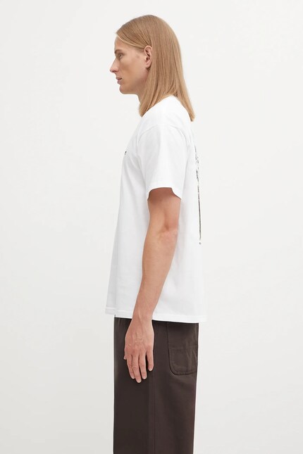 Carhartt WIP cotton t-shirt S/S Wiptopia T-Shirt white color