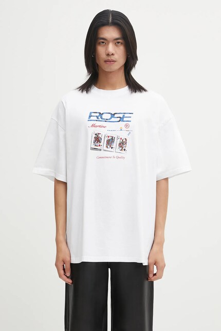Martine Rose cotton t-shirt Oversized S/S white color patterned