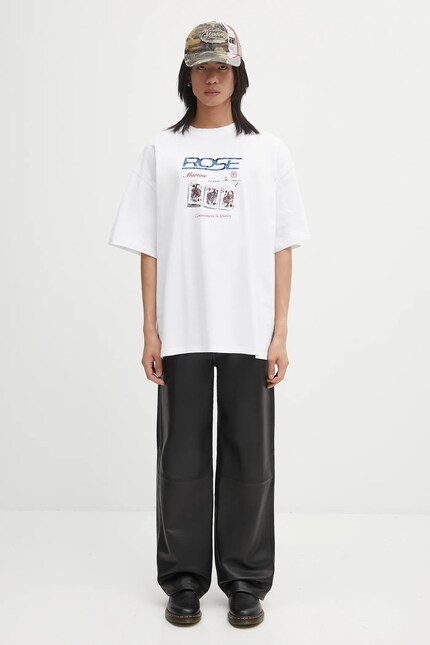 Martine Rose cotton t-shirt Oversized S/S white color patterned