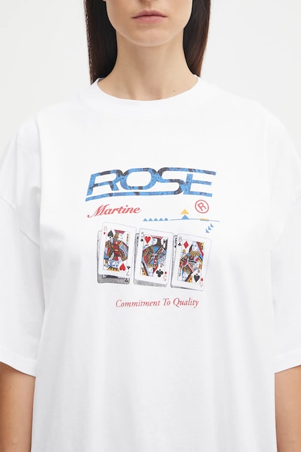Martine Rose cotton t-shirt Oversized S/S white color patterned
