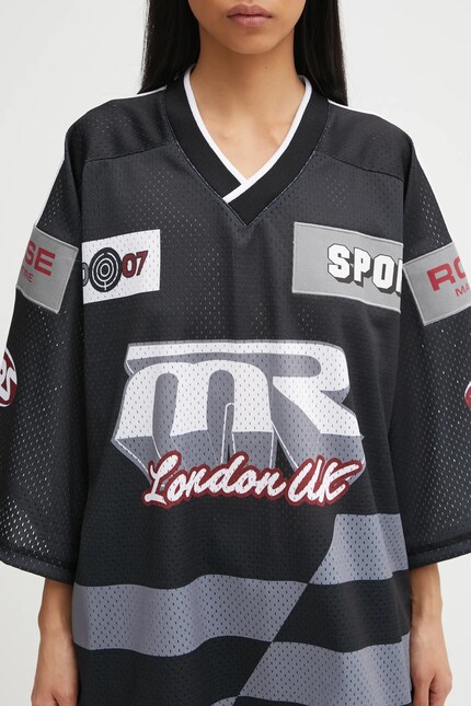Martine Rose t-shirt Oversized Hockey Top black color patterned