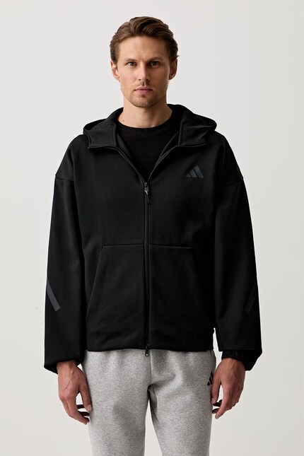 adidas кофта на замке для мужчин с хлопком Z.N.E. чёрная KF3827