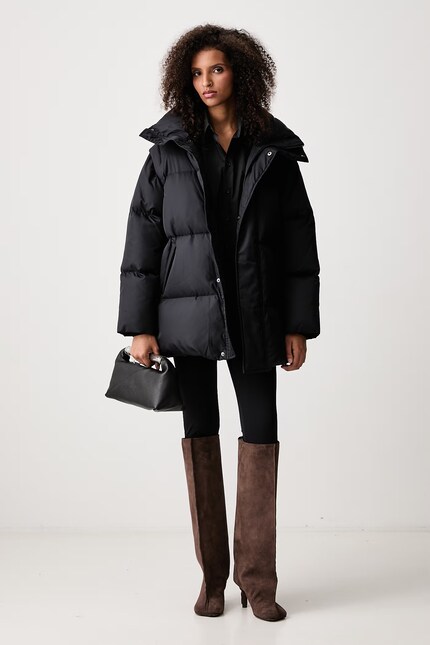 MM6 Maison Margiela down jacket Women's black S52AM0370-M36018 at