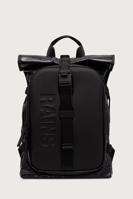 rains messenger backpack in black Trail - - Synthetic Crafted from 100% polyester with a PU coating and lined with polyester Rains Messenger Bag Black 