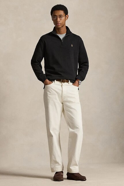 Polo Ralph Lauren sweater cotton Men's black 710P07411002 at PRM US
