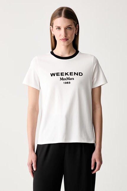 Weekend Max Mara футболка для женщин из хлопка WKDEDISON белая