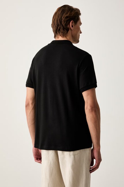 Lacoste polo shirt cotton Men's black DH2050 at PRM US