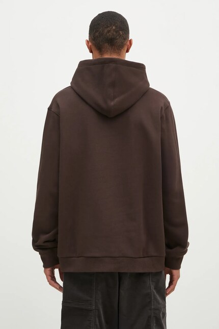 Gramicci cotton sweatshirt One Point Hooded Sweatshirt men's brown