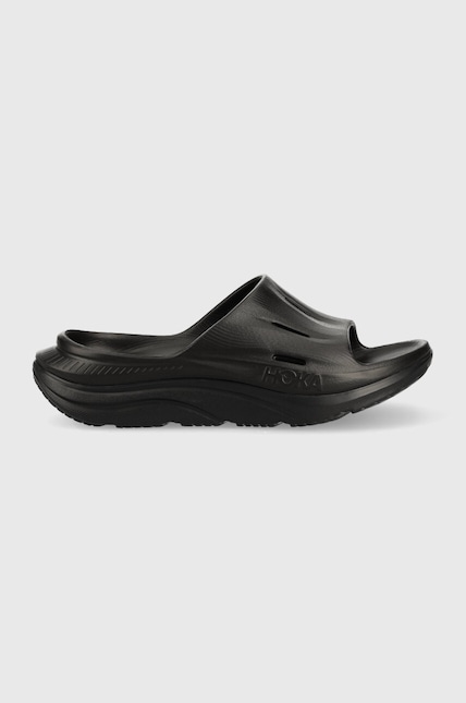 Hoka papuci ORA Recovery Slide 3 bărbați, culoarea negru 1135061