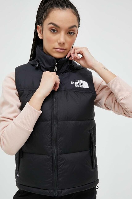 The North Face vesta 1996 RETRO NUPTSE VEST femei, culoarea negru