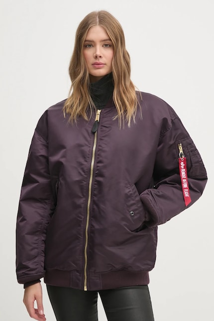 Alpha Industries bomber jacket MA-1 CORE WMN women's violet color Alpha Industries bomber jacket MA-1 CORE WMN women's violet color