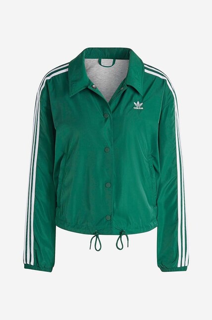 adidas Originals jacket Coach Jacket women's green color at PRM US