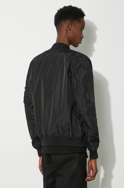 Alpha Industries bomber jacket MA-1 TT men's black color 191103.03