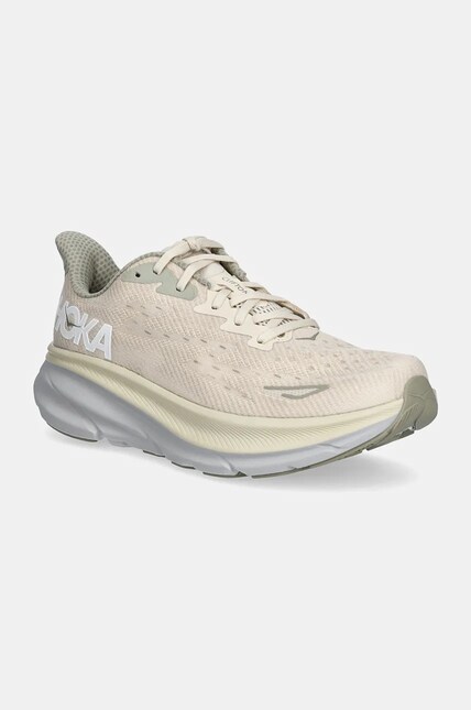 Hoka One One sneakers de alergat Clifton 9 culoarea bej pe PRM RO