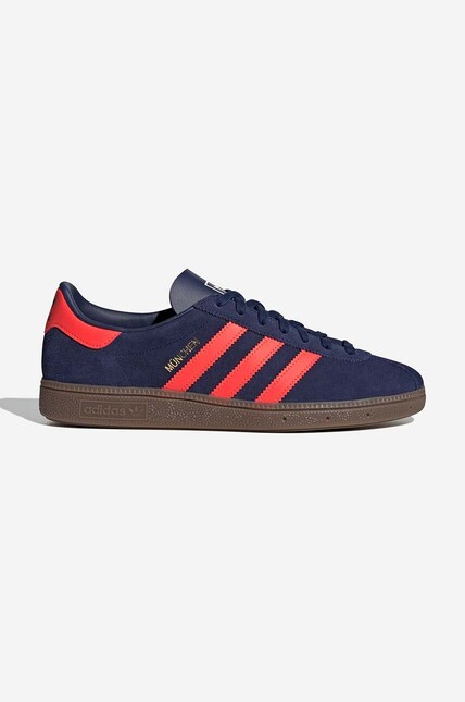 Замшевые кроссовки adidas Originals Munchen цвет синий GY7400-navy