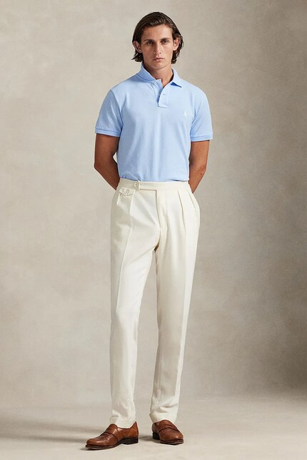 Polo Ralph Lauren cotton polo shirt turquoise color smooth at PRM US