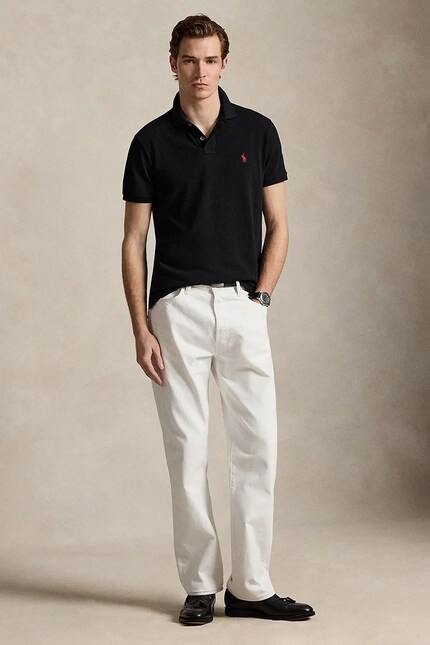 Polo Ralph Lauren cotton polo shirt black color smooth at PRM US