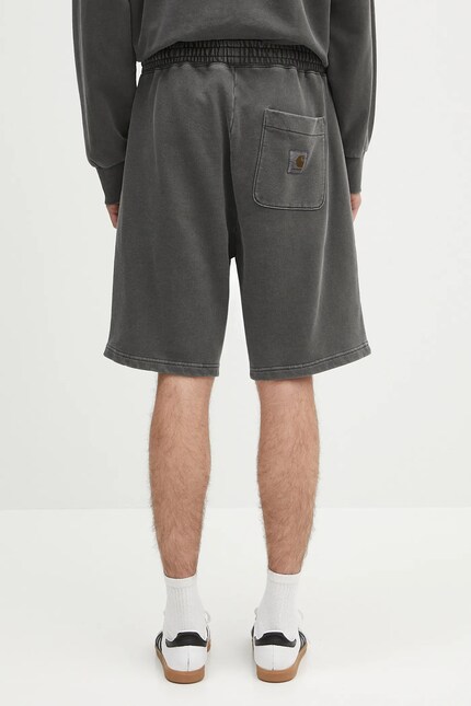 Carhartt WIP cotton shorts Nelson Sweat Short gray color I030130