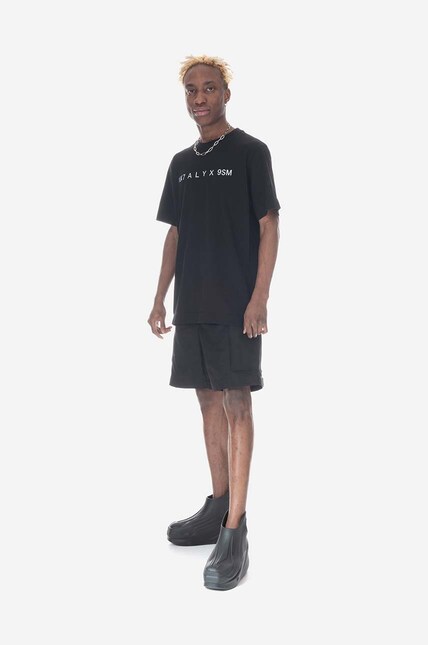 1017 ALYX 9SM cotton t-shirt black color at PRM US