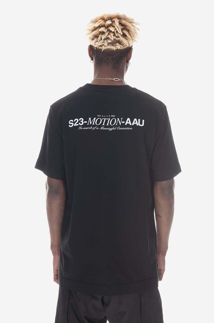 1017 ALYX 9SM cotton t-shirt black color at PRM US
