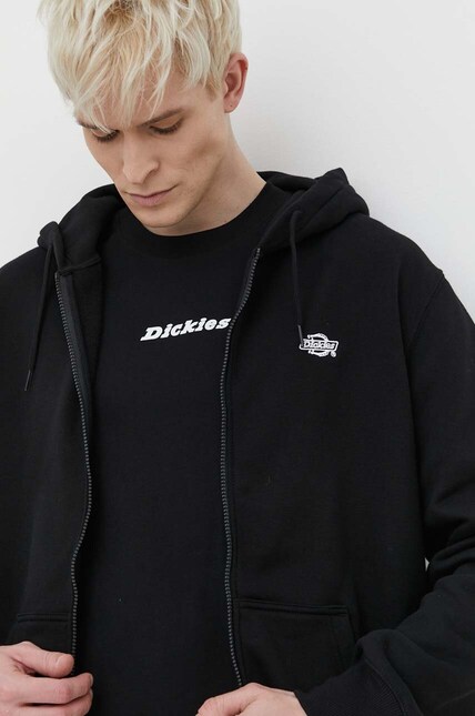 Кофта Dickies SUMMERDALE ZIP THROUGH мужская цвет чёрный с
