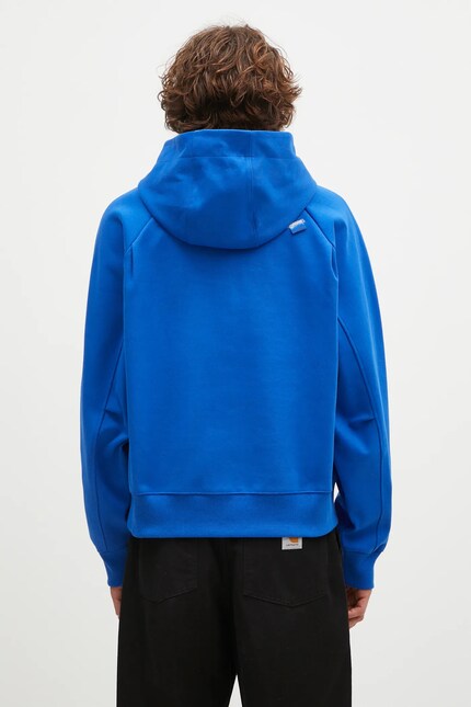 Ader Error sweatshirt Hoodie men's blue color hooded smooth