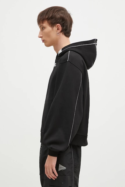 ADER ERROR パーカー フーディ プルオーバー ブラック M Ader Error zip-up Hoodie | Black | FARFETCH