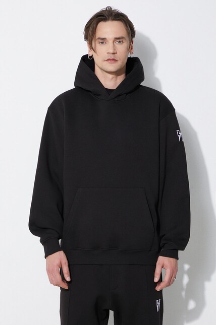 Neil Barrett sweatshirt Easy Drop Shoulder Double Bolts Hoodie PRM EU