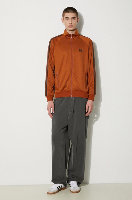 Needles sweatshirt Track Jacket men's orange color OT226 at PRM US