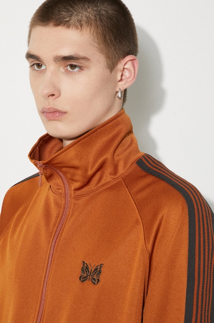 Needles sweatshirt Track Jacket men's orange color OT226 at PRM US