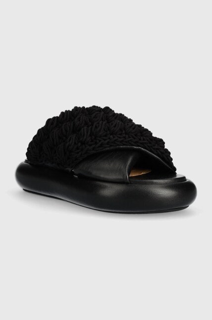 JW Anderson sliders Crochet Twister women's black color ANW42027A