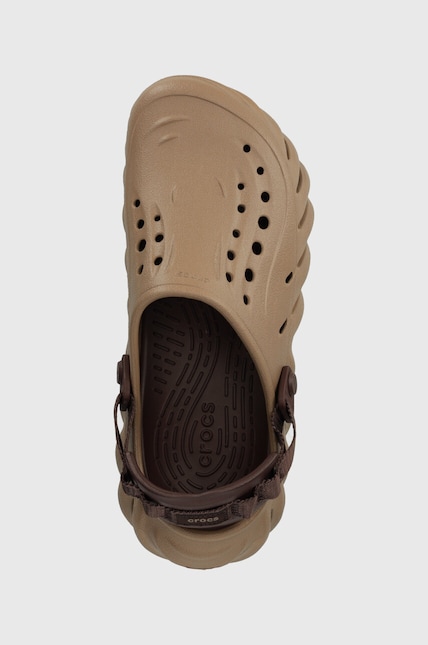 Crocs papuci X - (Echo) Clog culoarea maro, 207937 | ANSWEAR.ro