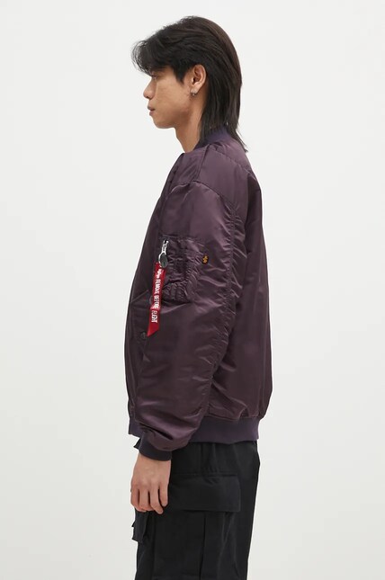alpha industries 希少色 MA-1 xs バーガンディ Alpha Industries bomber jacket MA-1 CS men's violet color 136136