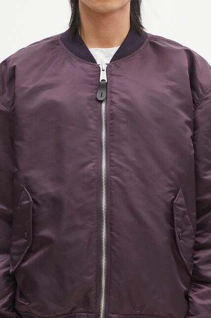 Alpha Industries bomber jacket MA-1 CS men's violet color 136136