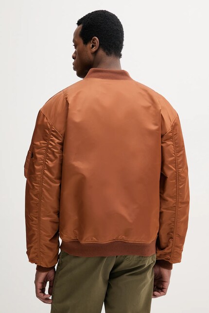 Alpha Industries bomber jacket MA-1 CS men's navy blue color