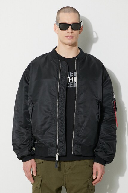 Куртка-бомбер Alpha Industries MA-1 CS мужская цвет чёрный