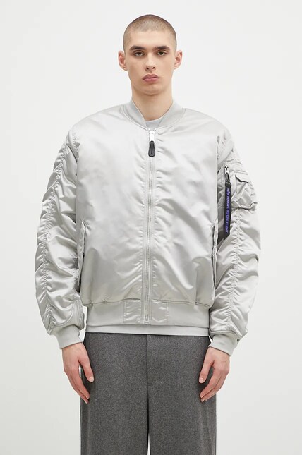 Alpha Industries bomber jacket MA-1 UV men's green color 146115UV