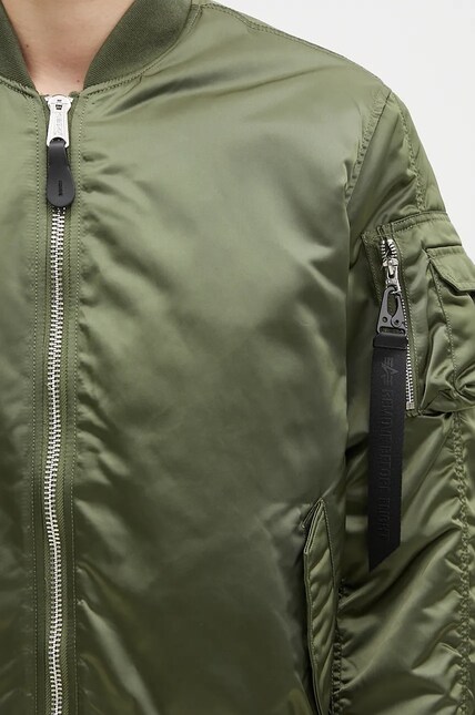 Alpha Industries bomber jacket MA-1 UV men's green color 146115UV